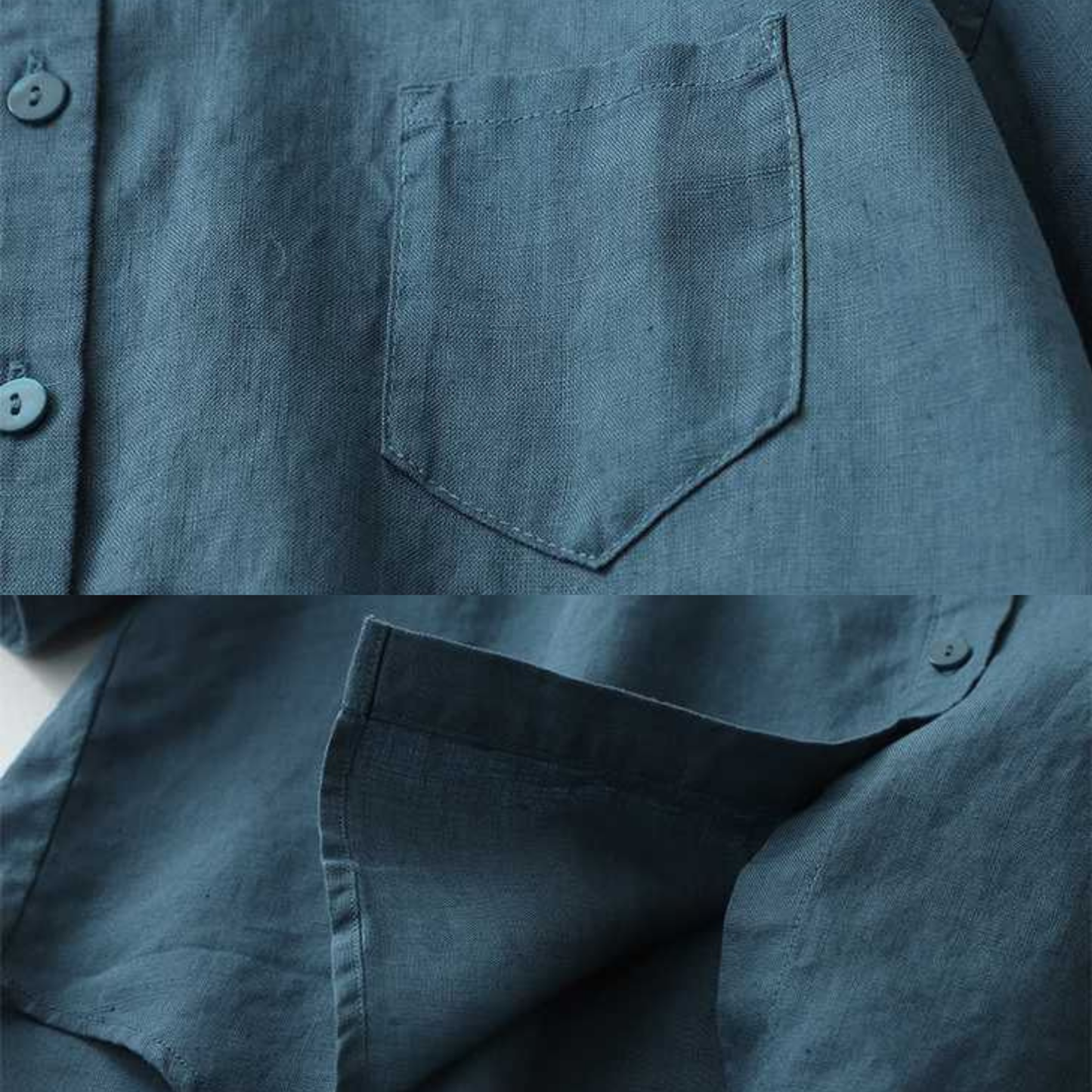 Pure Cotton Plain Shirt With Pocket For Women