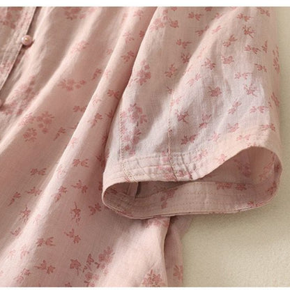 Pure Cotton Floral Printed Casual Wear Top