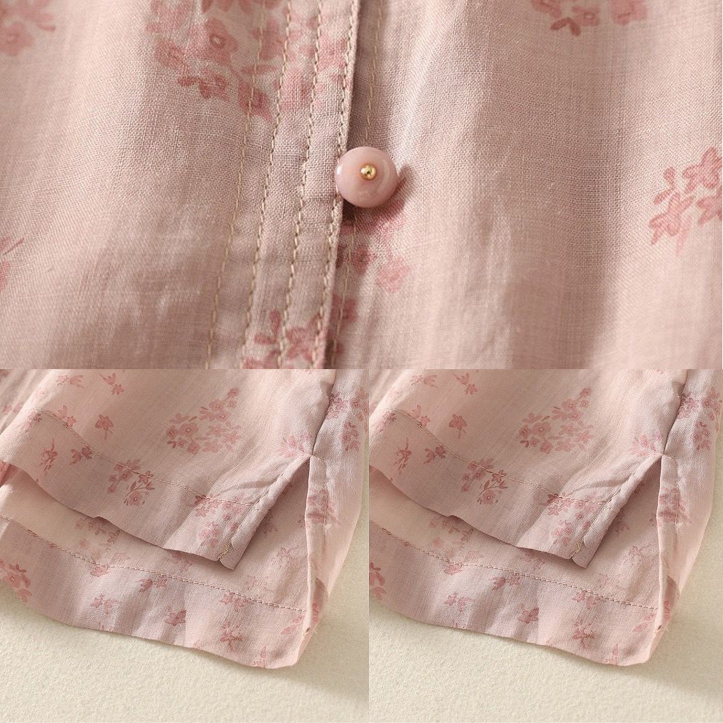 Pure Cotton Floral Printed Casual Wear Top