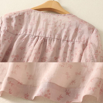 Pure Cotton Floral Printed Casual Wear Top