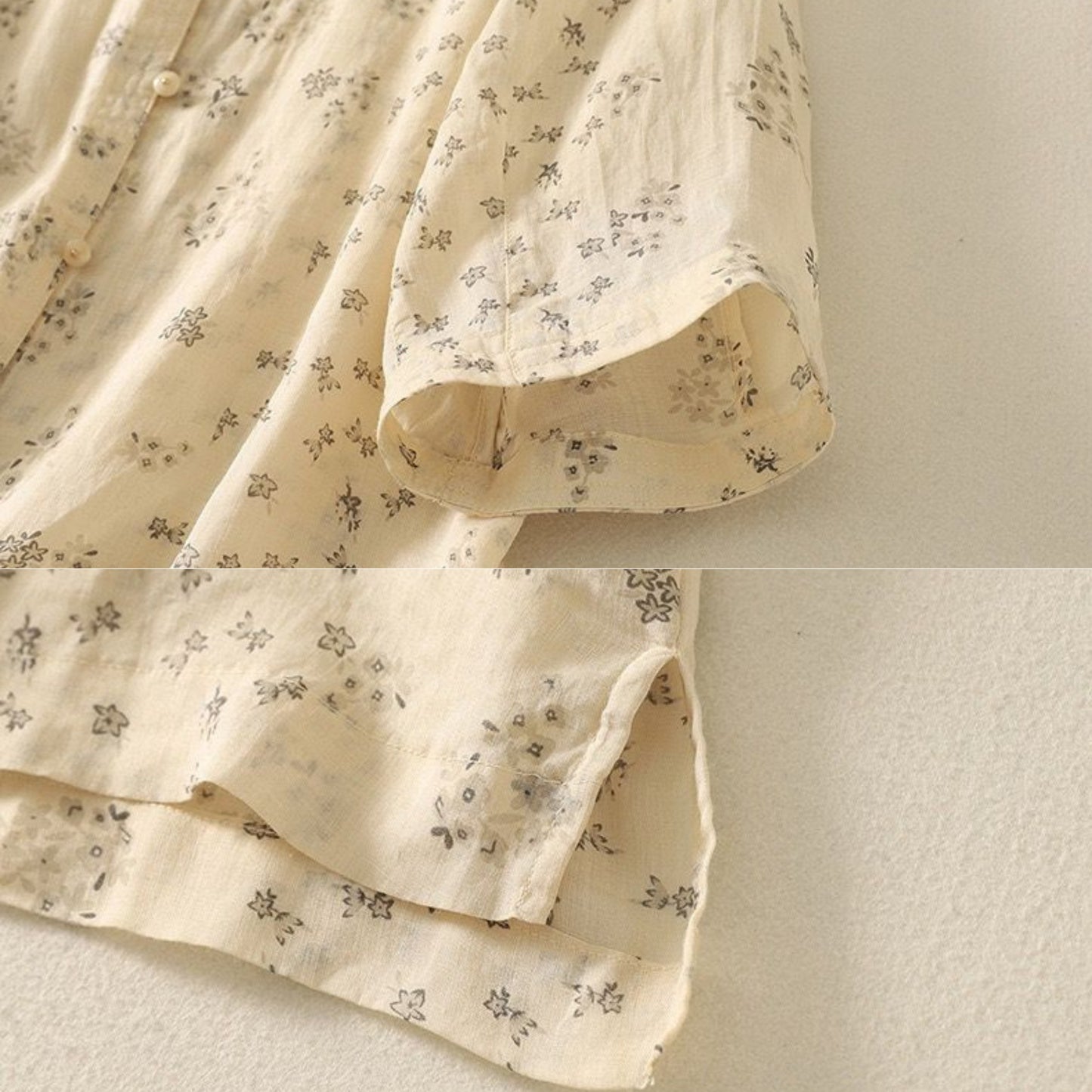 Pure Cotton Floral Printed Casual Wear Top