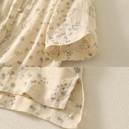 Pure Cotton Floral Printed Casual Wear Top