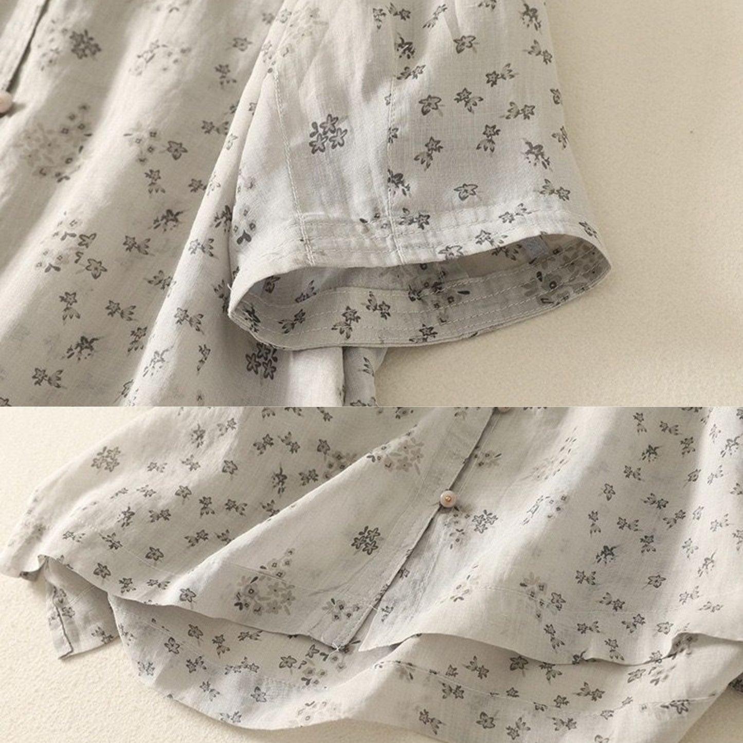 Pure Cotton Floral Printed Casual Wear Top