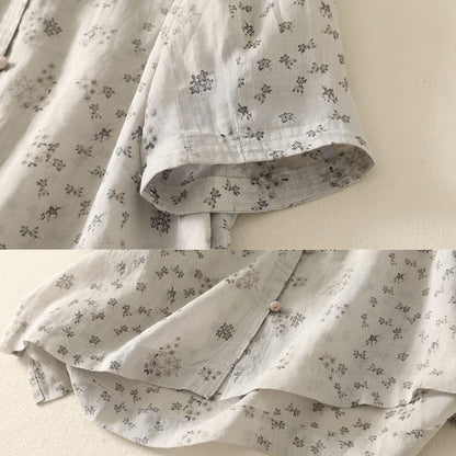 Pure Cotton Floral Printed Casual Wear Top