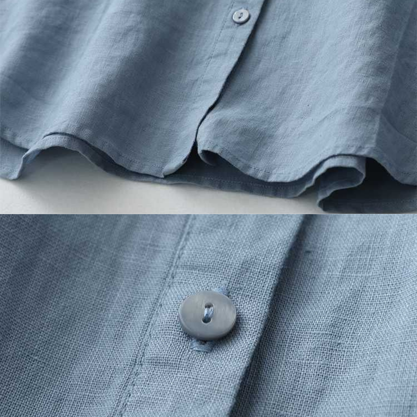 Pure Cotton Plain Shirt With Pocket For Women